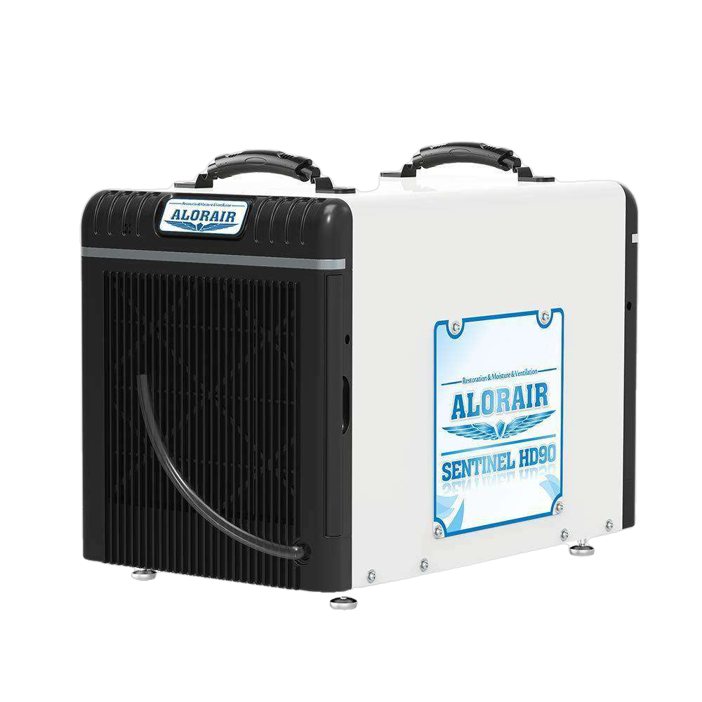 AlorAir HD90 Sentinel 90 Pints Commercial Dehumidifier for Basement & Crawl Space - HGV Defrost, Remote Monitoring | Ideal for Water Damage Restoration, Mold Prevention & Home Storage Areas