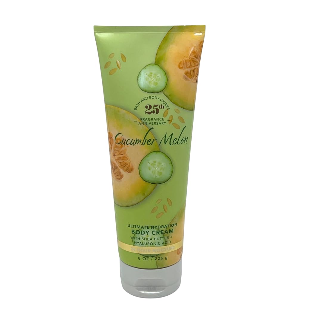 Bath & Body Works Cucumber Melon 3-Piece Gift Set - 10oz Shower Gel, 8oz Body Mist & 8oz Body Lotion | Refreshing Summer Skincare Routine for Women