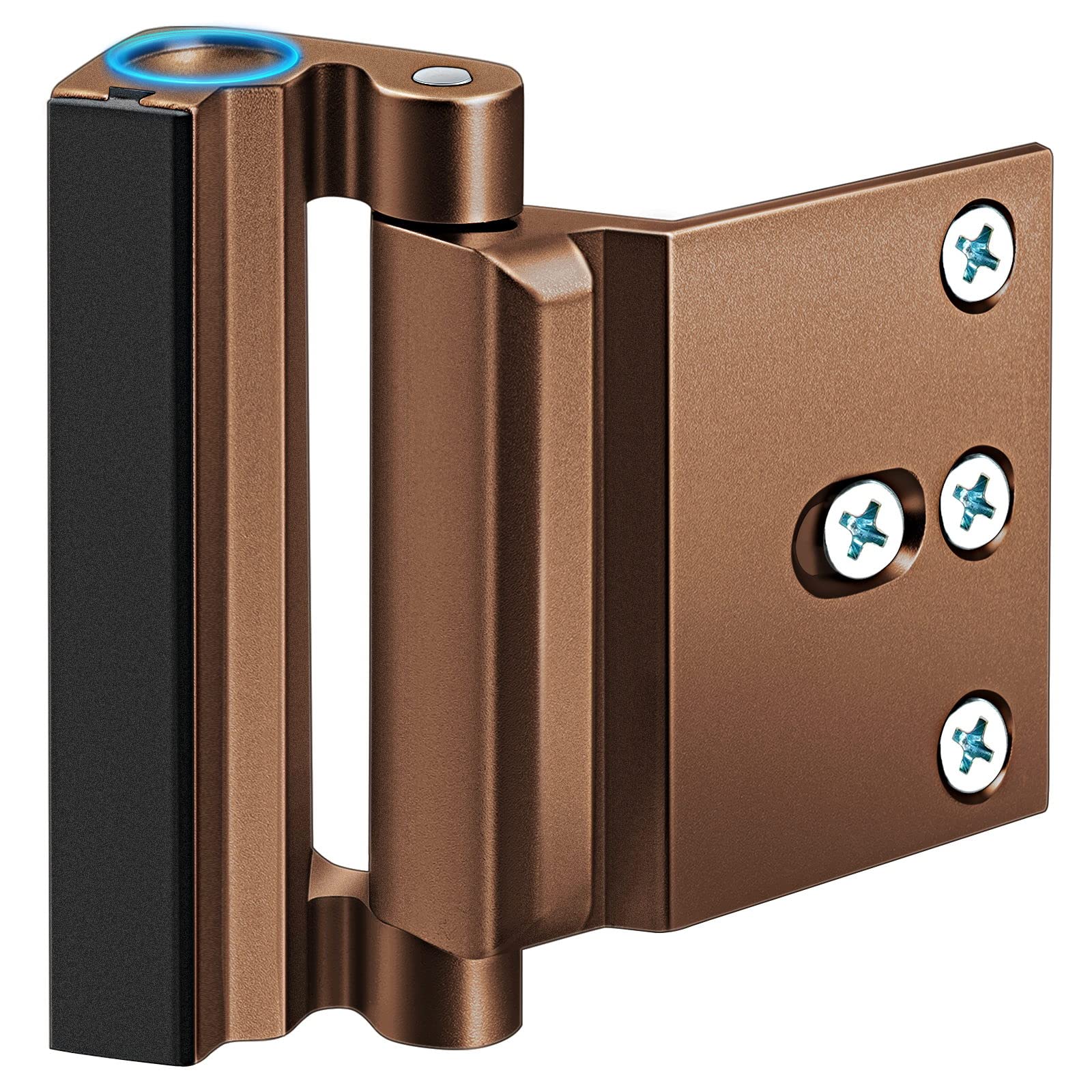 Upgraded Home Security Door Reinforcement Lock - Heavy Duty 800 lbs Safety Latch for Bedroom & Front Doors | Child Proof Deadbolt Lock for Kids Safety | Perfect for Home Improvement & Nighttime Security