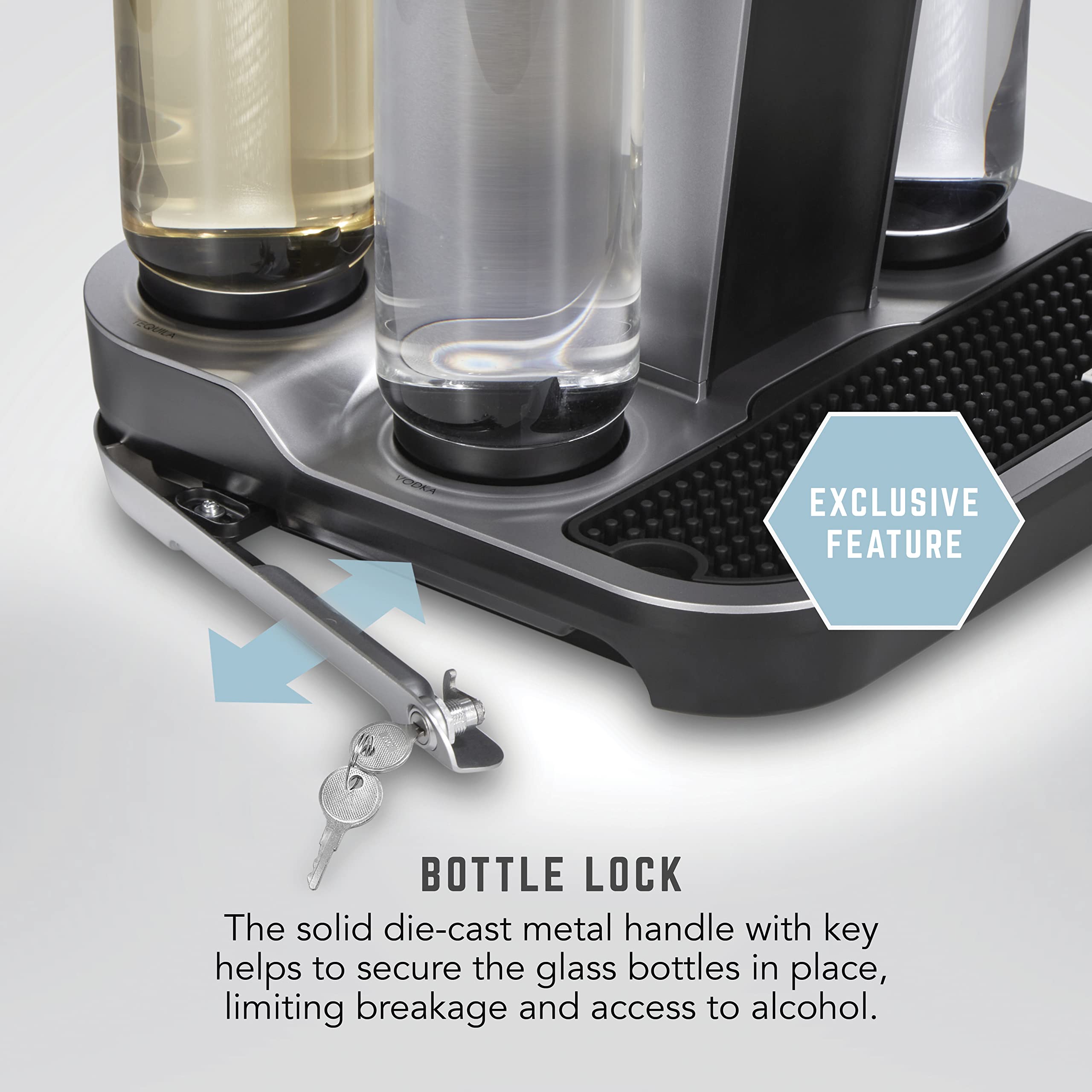 Bartesian Professional Cocktail Machine with 5 Premium Glass Bottles - Automatic Cocktail Maker for Home Bar, Parties & Entertaining (Renewed) - Perfect for Home Mixology, Hosting & Gift Giving