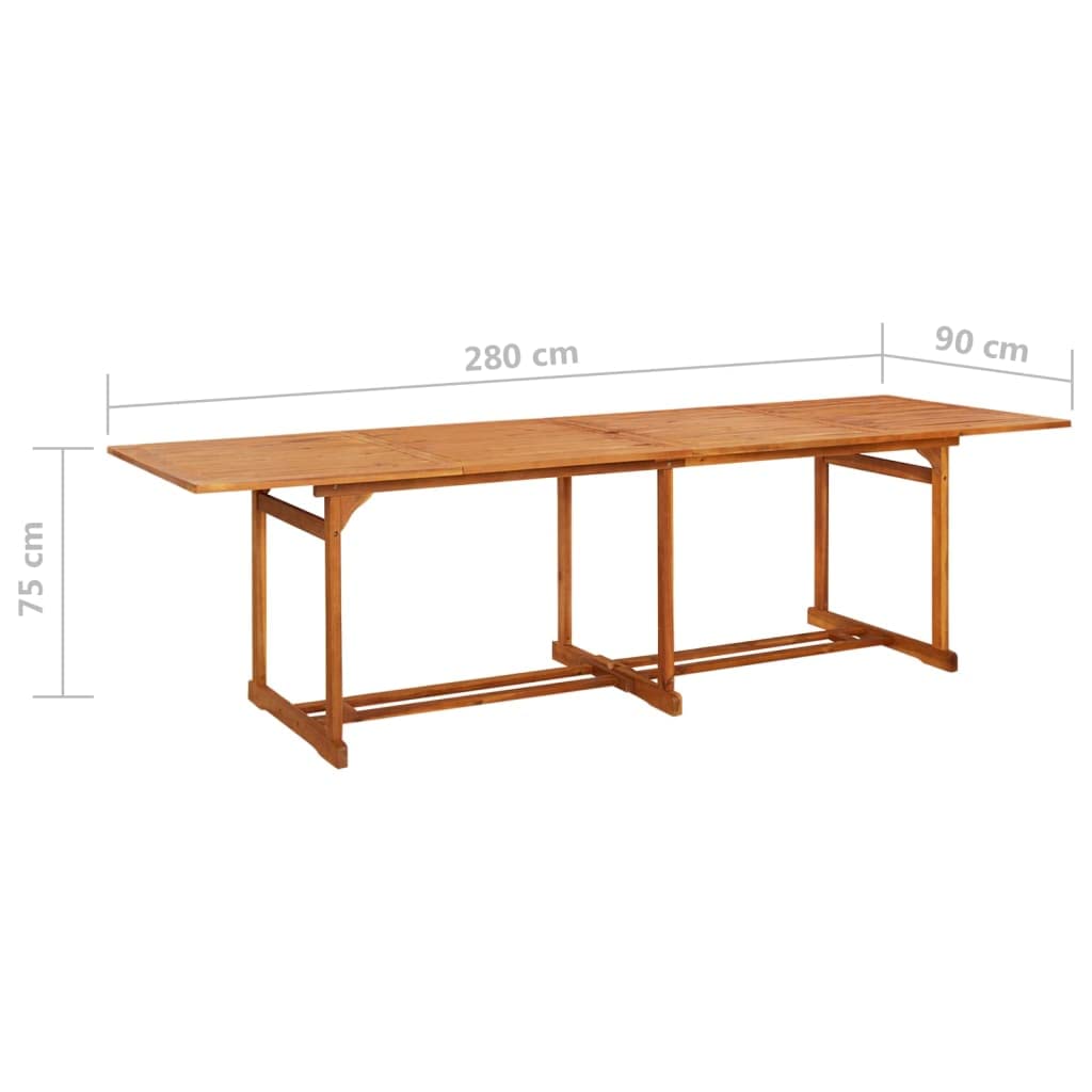 Solid Acacia Wood Outdoor Bistro Table 110.2