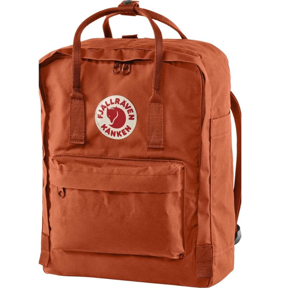 Fjallraven Kanken Backpack - Lightweight Durable Laptop Backpack for School & Travel, Rowen Red | Perfect for Students, Hiking & Everyday Use