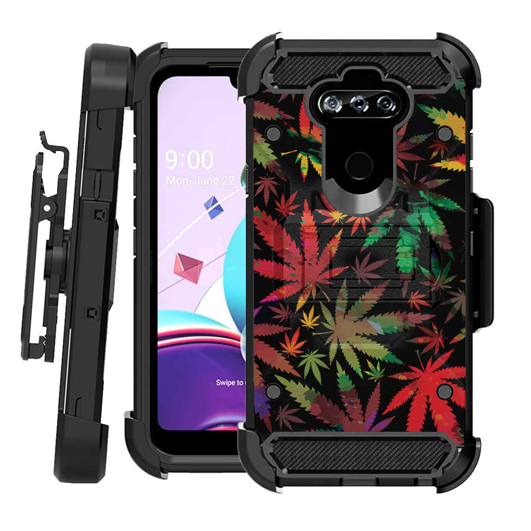 Rugged LG K8X Case with Kickstand & Holster - Heavy Duty Protection for US Cellular | Outdoor & Work Use