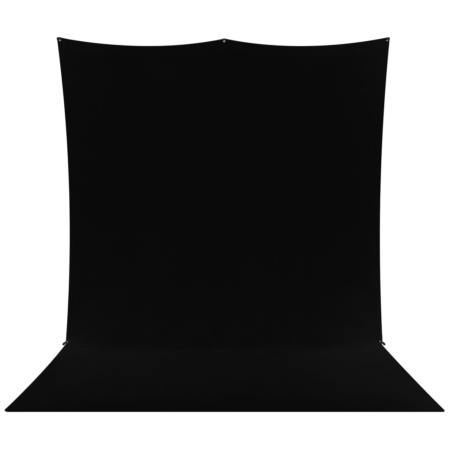 X Drop Pro Wrinkle Resistant Sweep Backdrop Kit - Rich Black (8' x 13') - Professional Photography & Video Studio Background for Portraits, Product Shoots, and Events