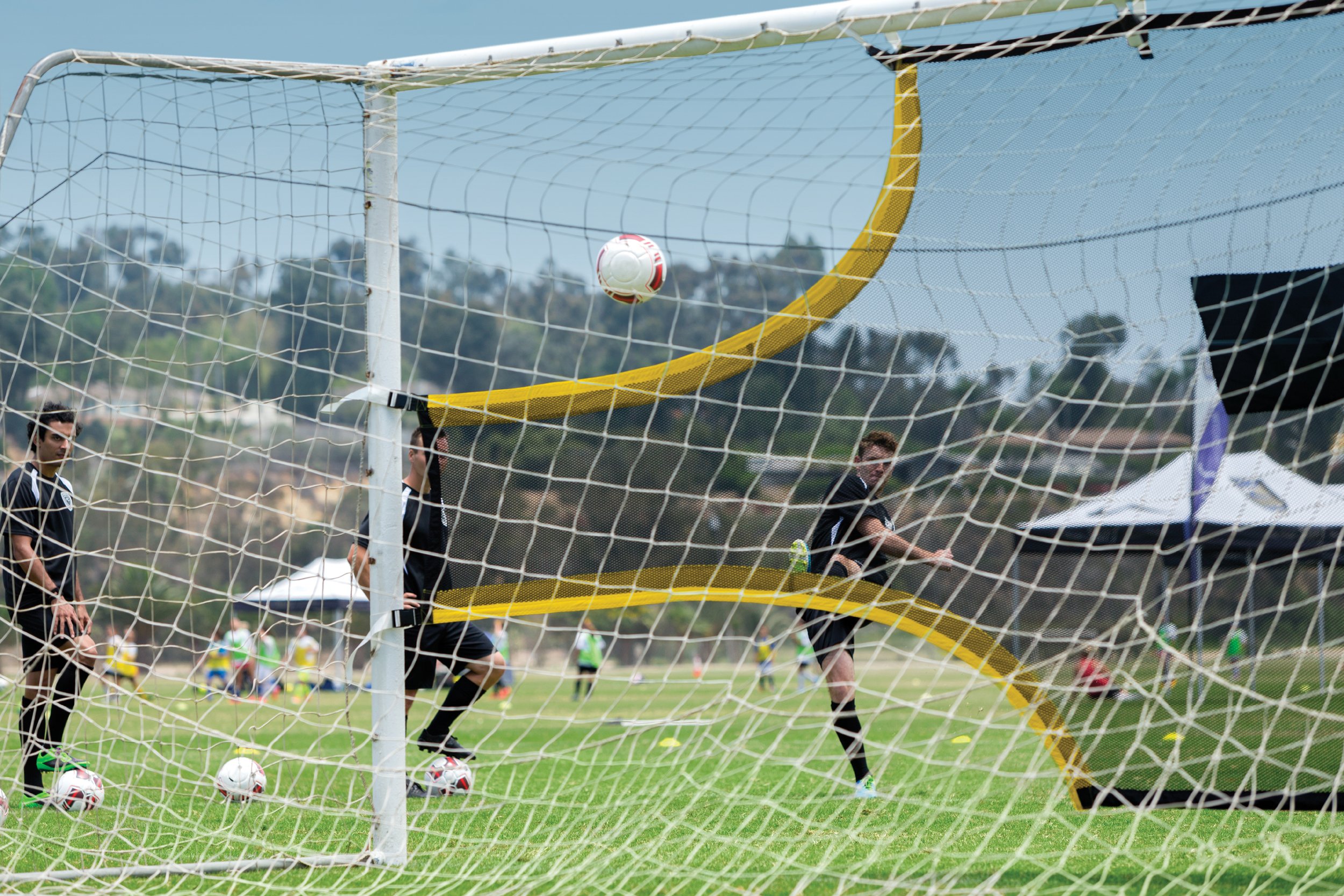 SKLZ Progt Shot 001 Soccer Training Goal Shot - Yellow/Black - Perfect for Adult Soccer Practice & Backyard Drills