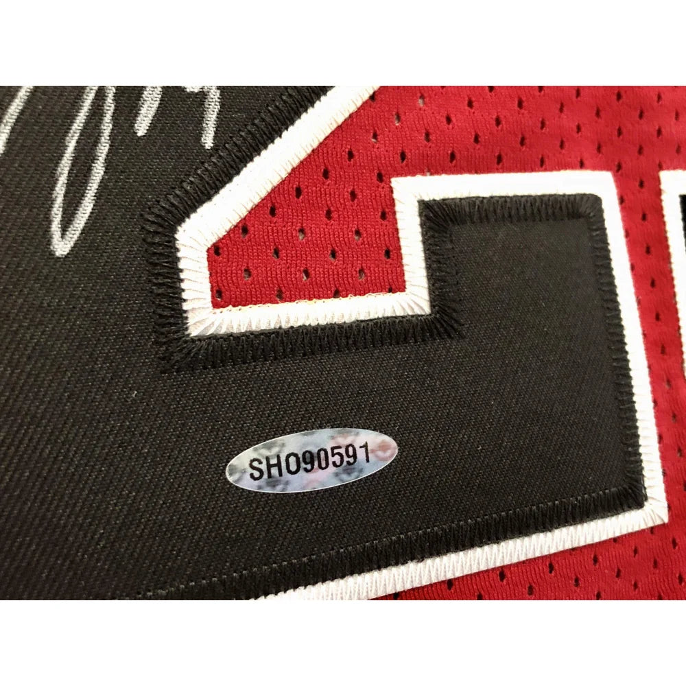 Authentic Michael Jordan Signed Red Chicago Bulls Jersey with UDA COA & Upper Deck NBA Finals - Perfect for Collectors, Sports Memorabilia Displays & NBA Fan Gifts