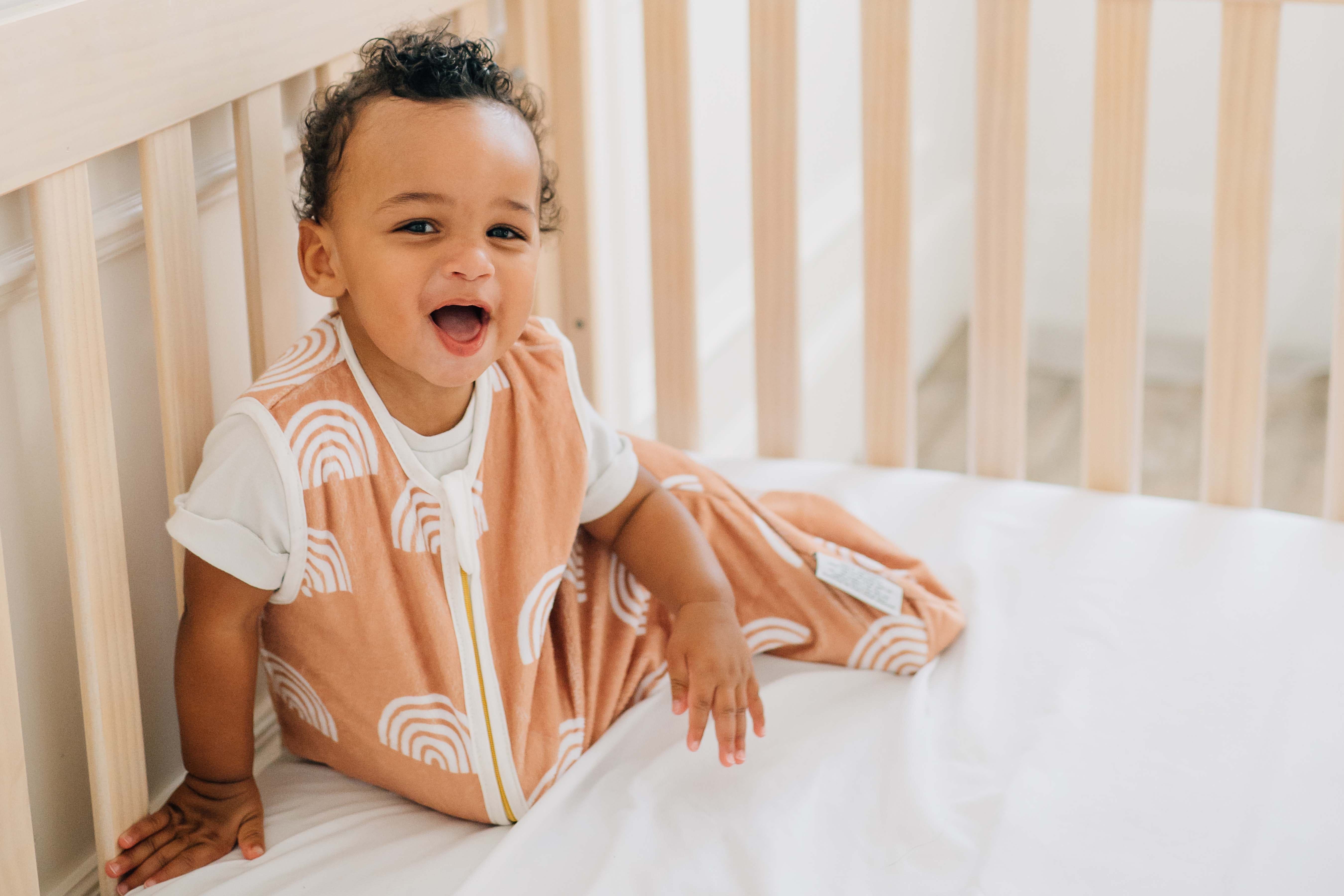 Cozy Terra Cotta Rainbow Wearable Blanket - Soft Minky Fabric for Adults & Kids - Perfect for Lounging, Travel, and Movie Nights