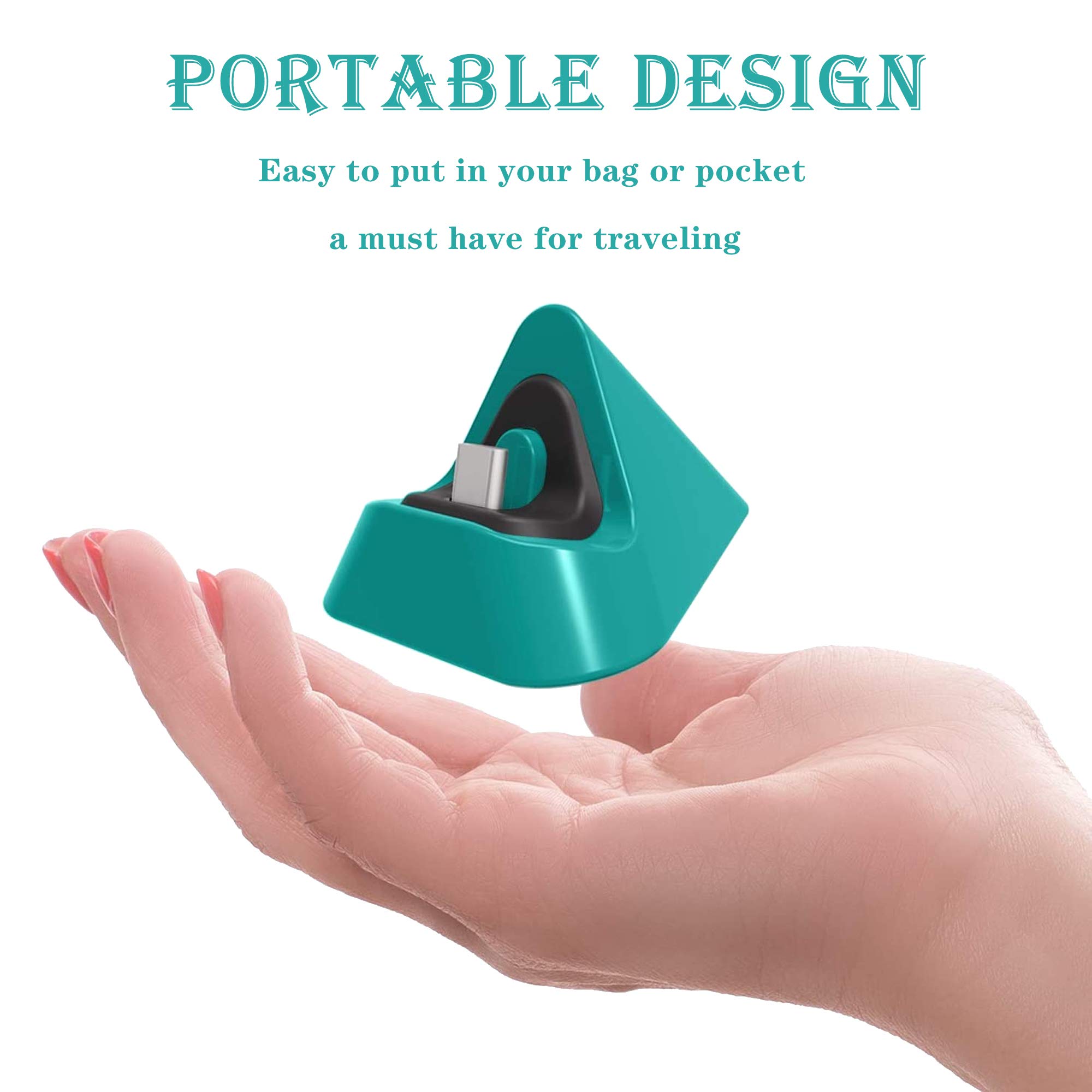 Nintendo Switch Lite Charging Dock - Fast Charging Stand Station for Nintendo Switch & Switch Lite (Green) - Perfect for Gaming at Home or Travel