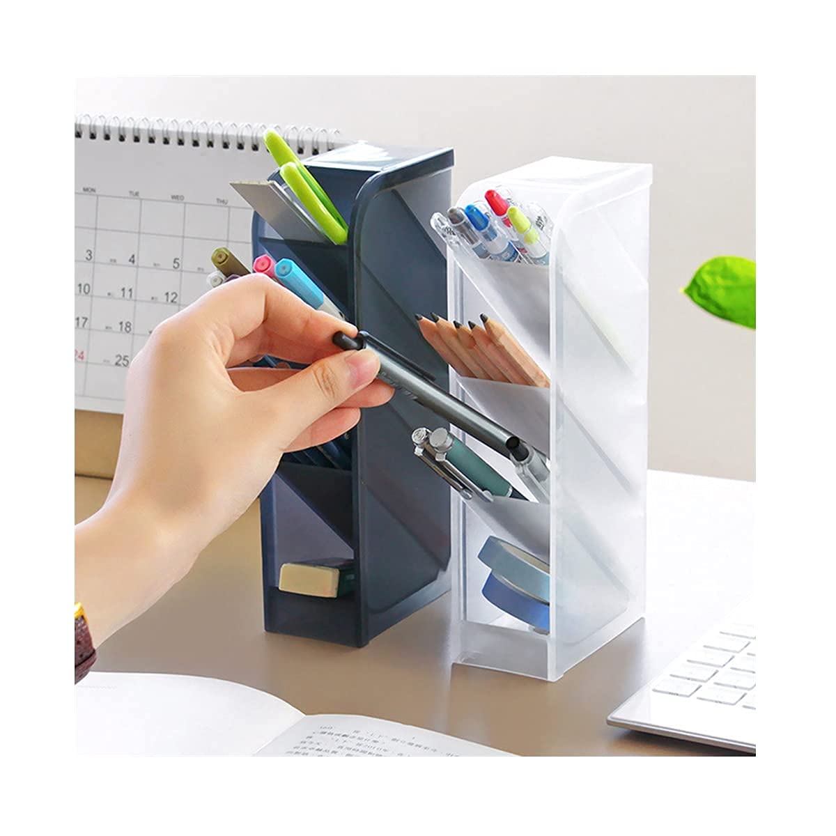 Multifunctional Desk Organizer - Pen & Office Supplies Storage for Home & Work