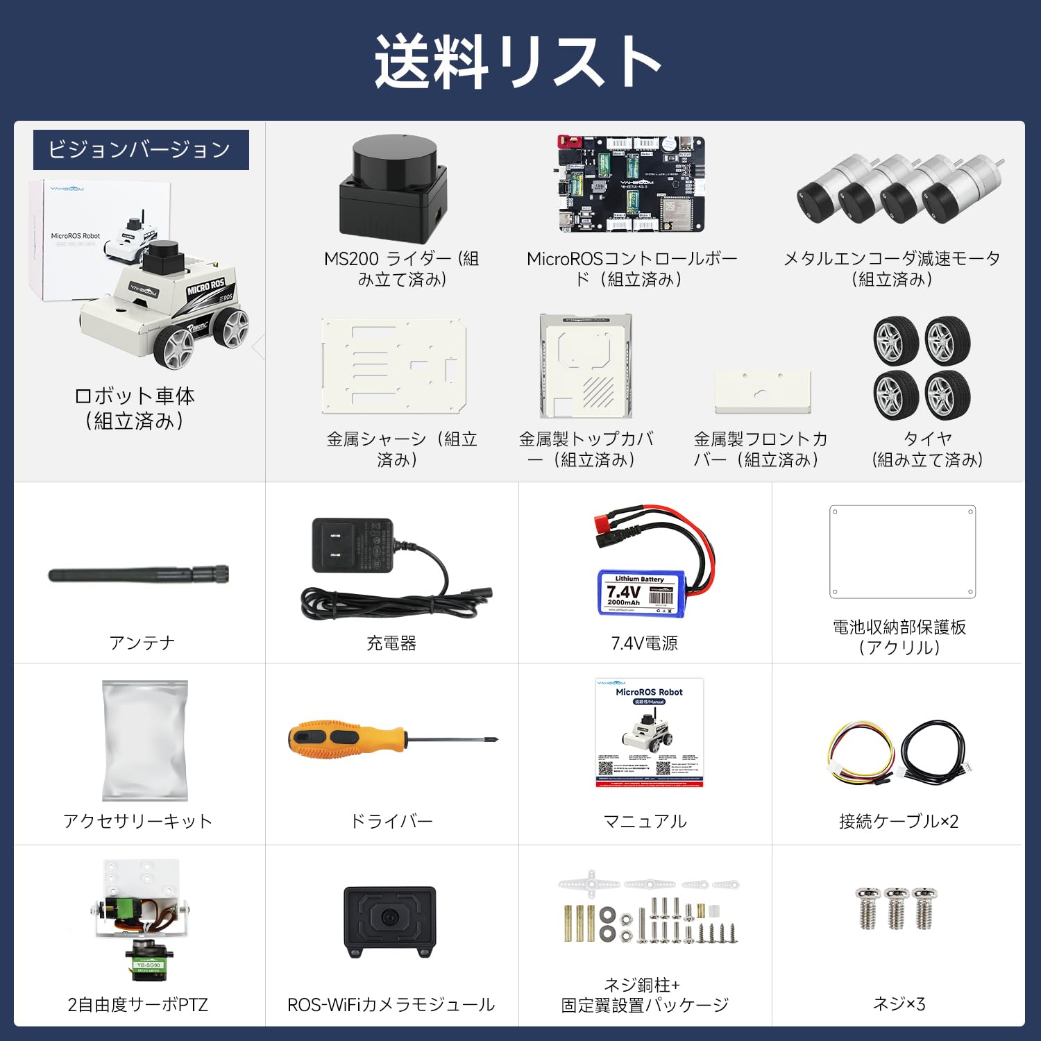 Yahboom AI Vision Robotics Kit for Raspberry Pi 5 - STEM Education, ROS2, 2DOF Camera, Autopilot System - WiFi/APP Control with Ubuntu 20.04 Support (Pi 5 Not Included) | Perfect for Engineering Projects, Electronics Learning & AI Programming for Adults 18+