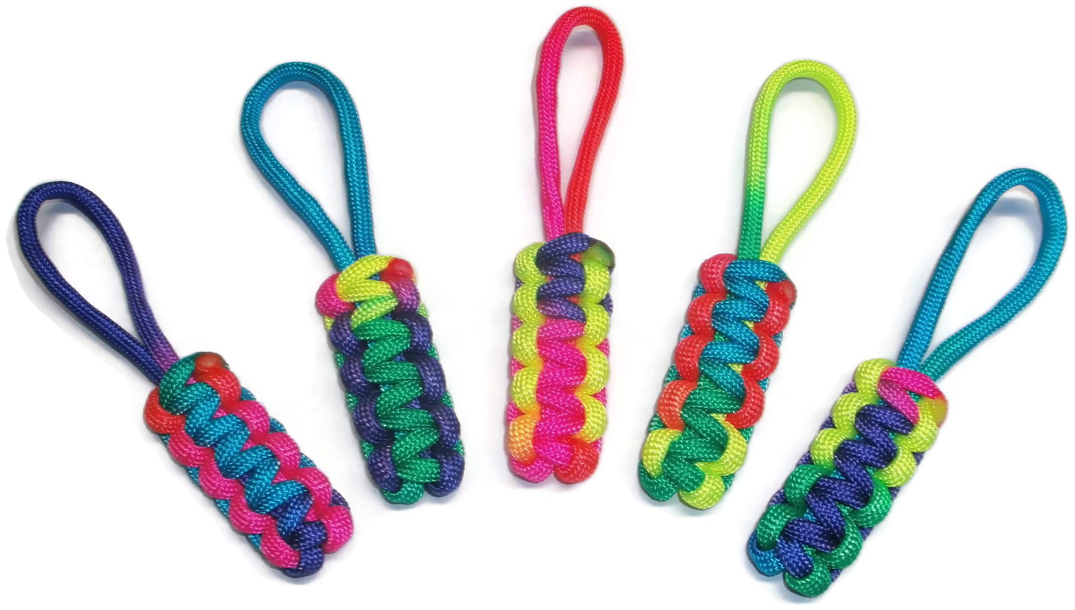 RedVex Paracord Zipper Pulls & Lanyards - Cobra Style for Knives & Gear