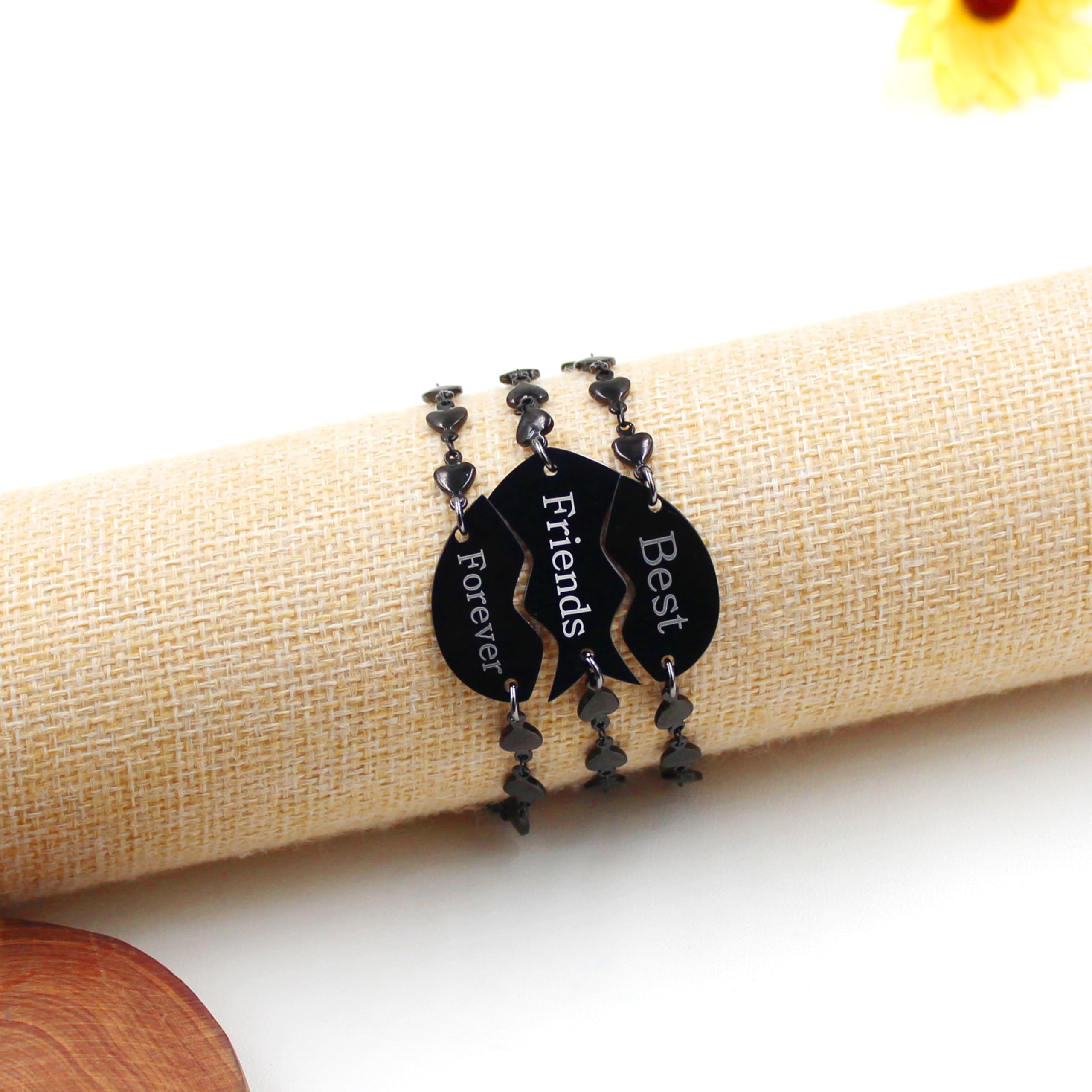 Best Friendship Bracelets for Women - Matching Heart Puzzle Set for Sisters, Moms & Daughters | Cute Couple Gifts for Best Friends, Valentine's Day or Birthday Presents | Perfect for Everyday Wear and Special Occasions