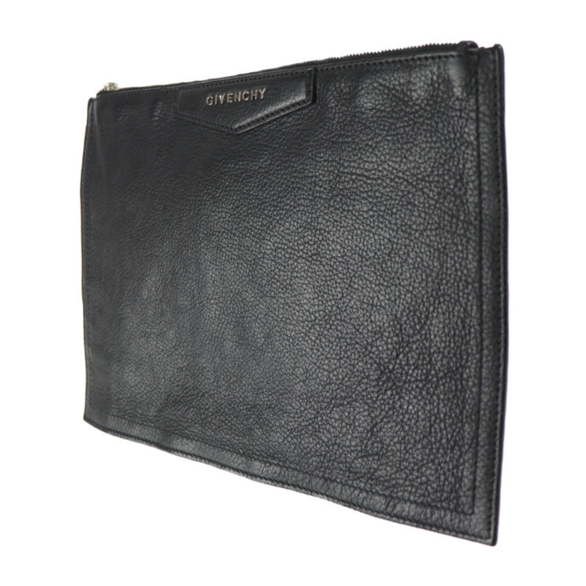 Elegant Black Leather Minimalist Clutch for Women - Slim Wallet & Card Holder - Perfect for Evening Parties, Weddings & Date Nights