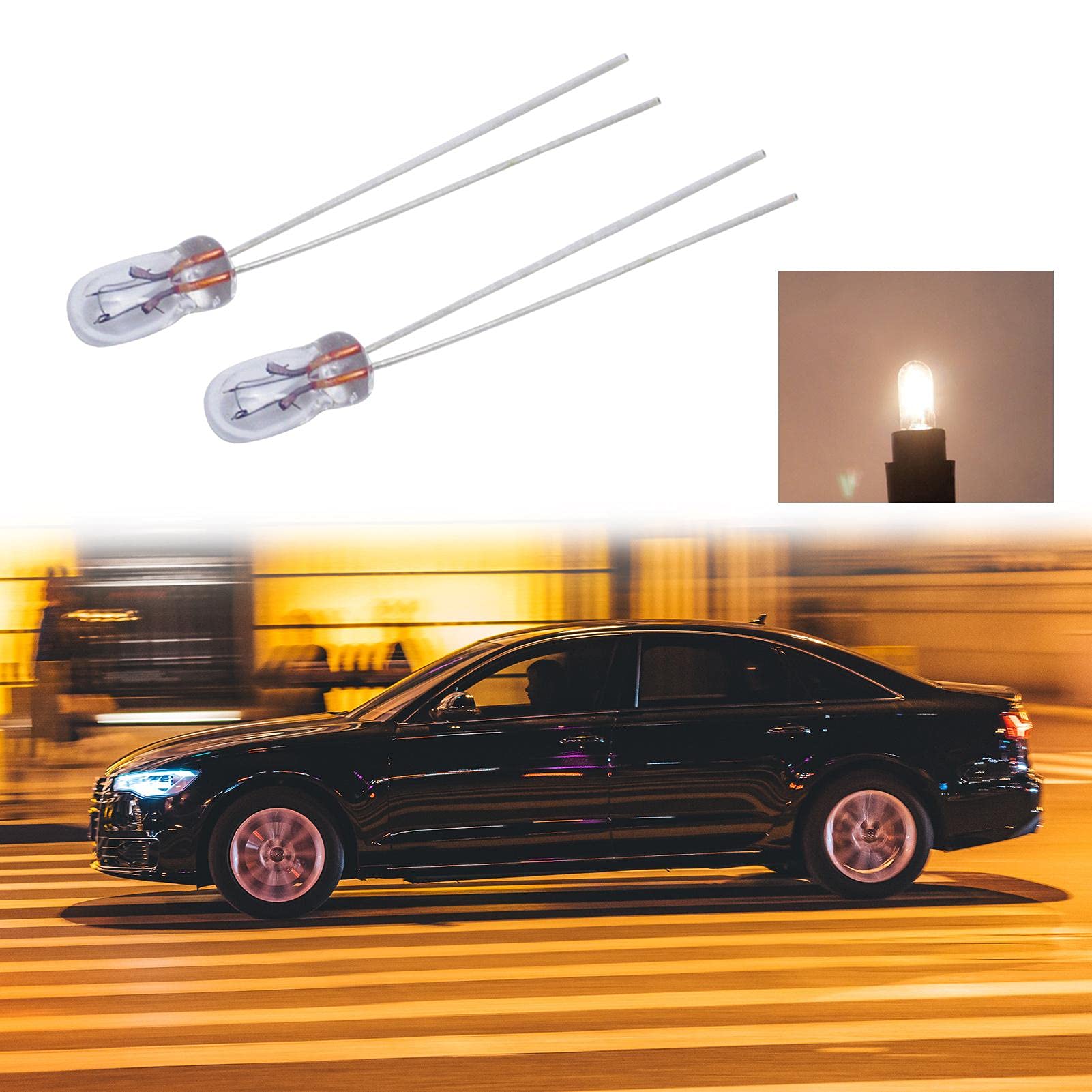 12V LED Dashboard Lights - Bright Car Instrument Panel Gauge Bulbs & Indicator Lights | Automotive LED Dash Bulbs for Enhanced Night Driving Visibility