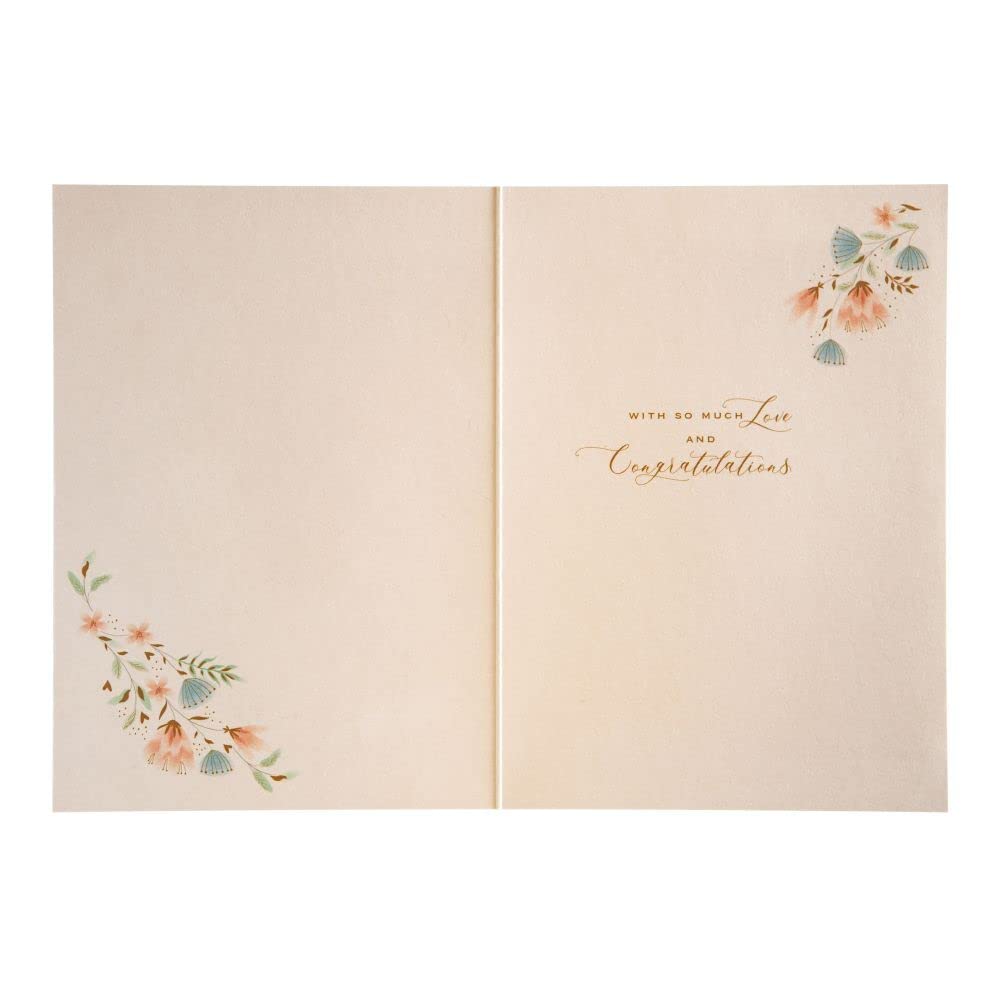 Elegant Wedding Heart Greeting Card - Perfect for Anniversaries, Bridal Showers & Romantic Celebrations