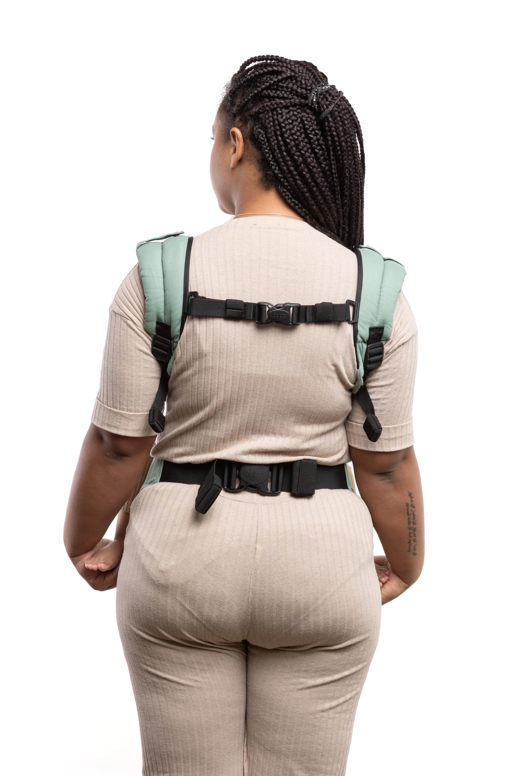 Boba Baby Carrier Classic - Ergonomic Front & Back Baby Carrier for Newborns to Toddlers (7-45 lbs) | Adjustable, Hands-Free Infant Sling | Perfect for Hiking, Shopping & Travel (Sage Green)
