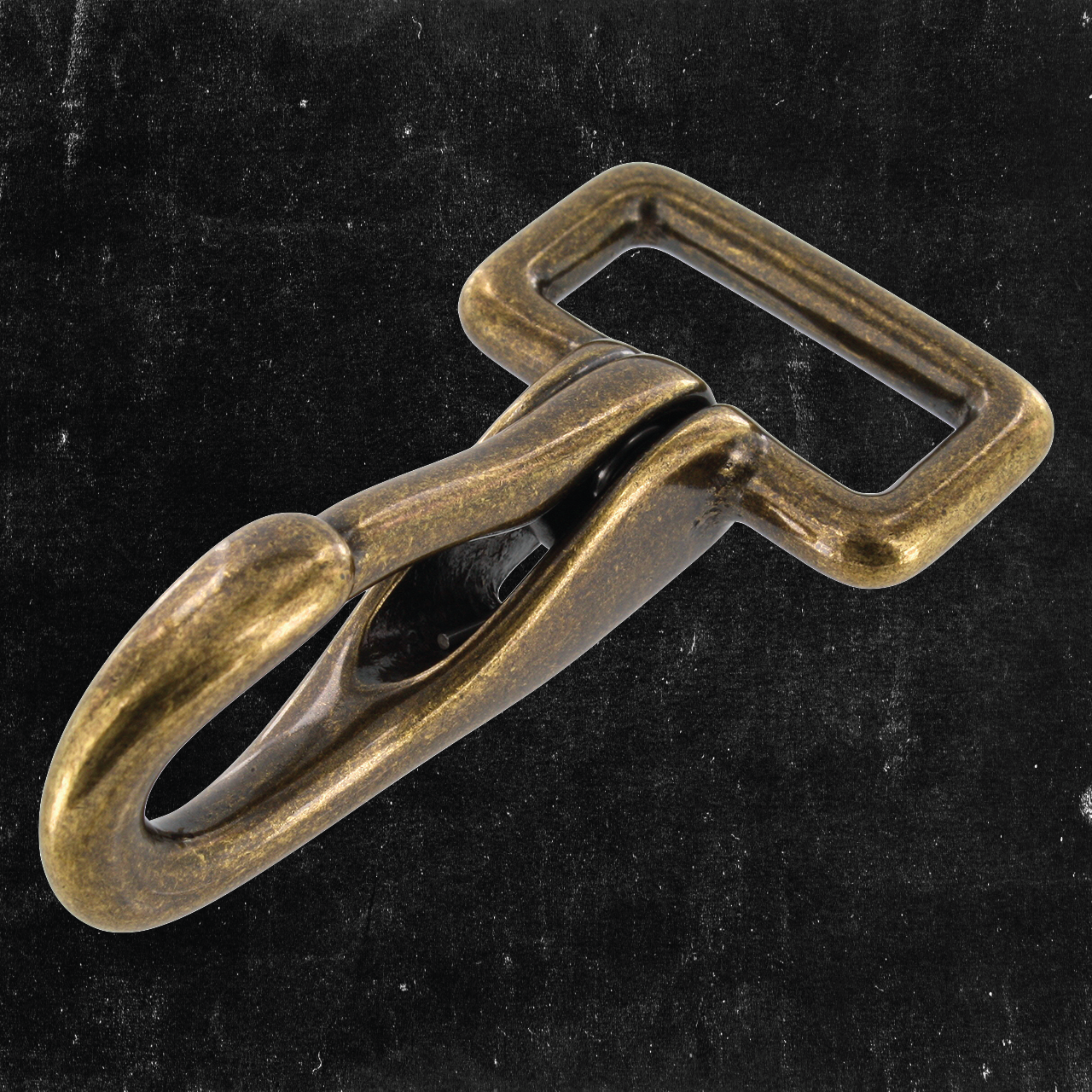 Antique Brass Halter Snap - Durable and Stylish Fastener for Horse Tack, Dog Collars, and Leather Crafts | Perfect for Equestrian Gear and Pet Accessories