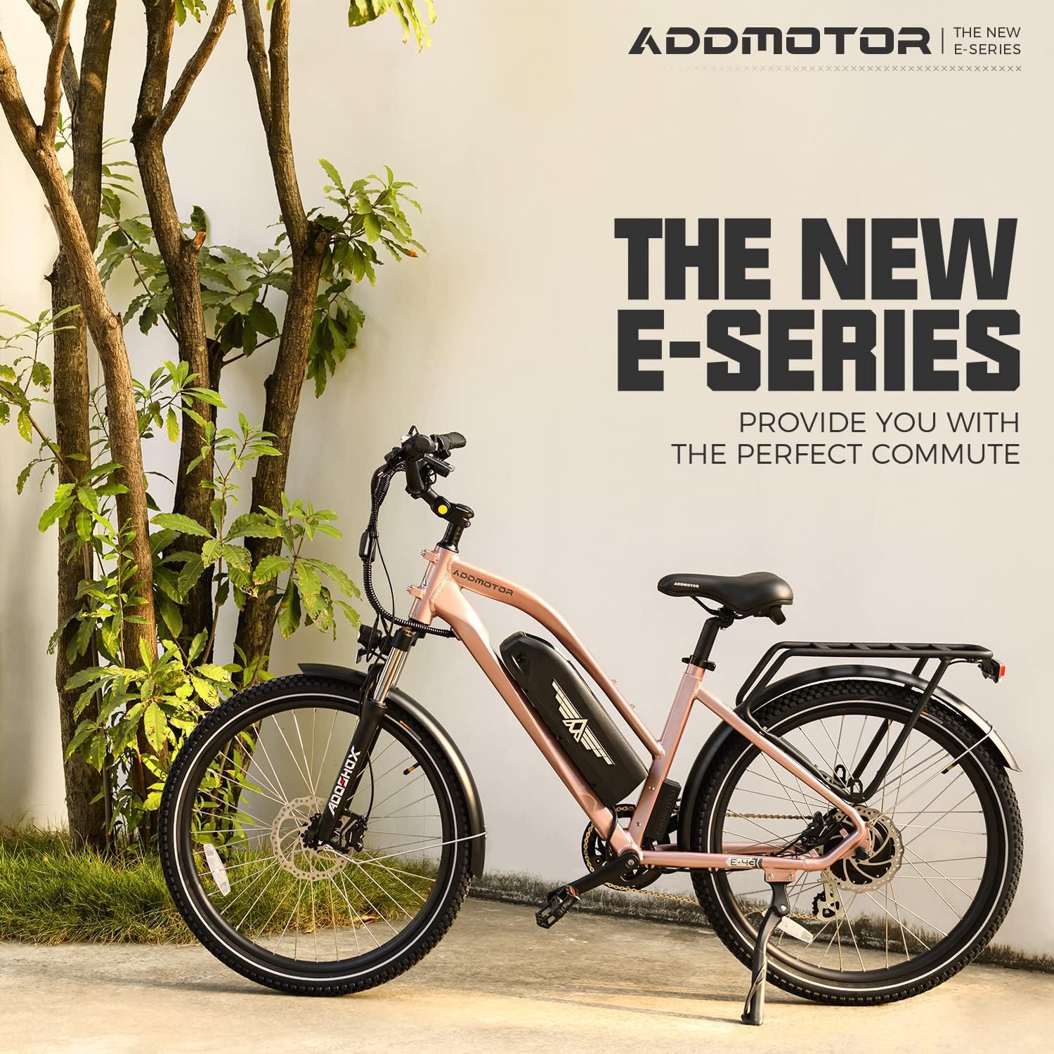 **ADDMOTOR CITYPRO E-43 Electric Bike for Adults – 500W Motor, 720WH 48V 15Ah UL Battery, 95-Mile Range, 26