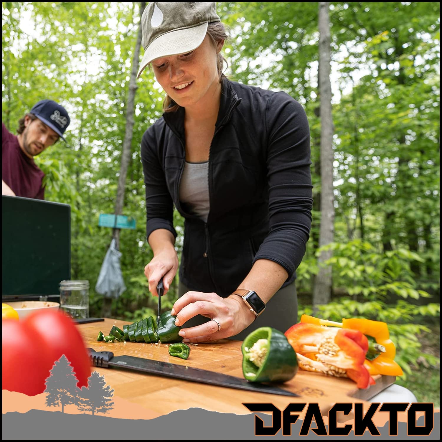 Premium Tactical Chef Knife Set - High Carbon Stainless Steel with G10 Handle & Sheath - Stonewashed Black Outdoor Cooking Knives for Camping, BBQ, Travel & Survival Kit - Professional Kitchen & Tactical Knife Set for Chefs & Adventurers