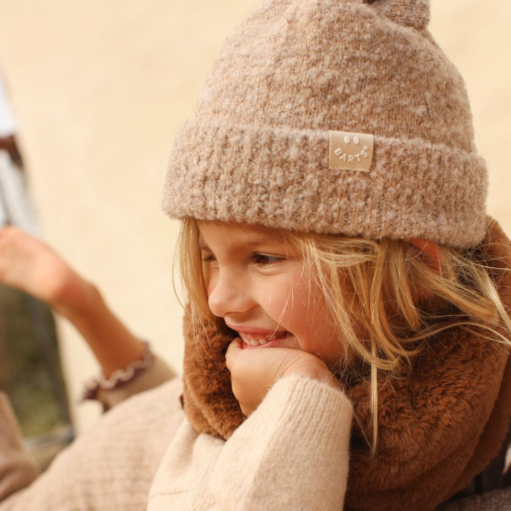 Barts Sprouty Girls Winter Hat - Warm Knit Beanie for Kids - Perfect for Snow Play, Skiing & Outdoor Winter Activities