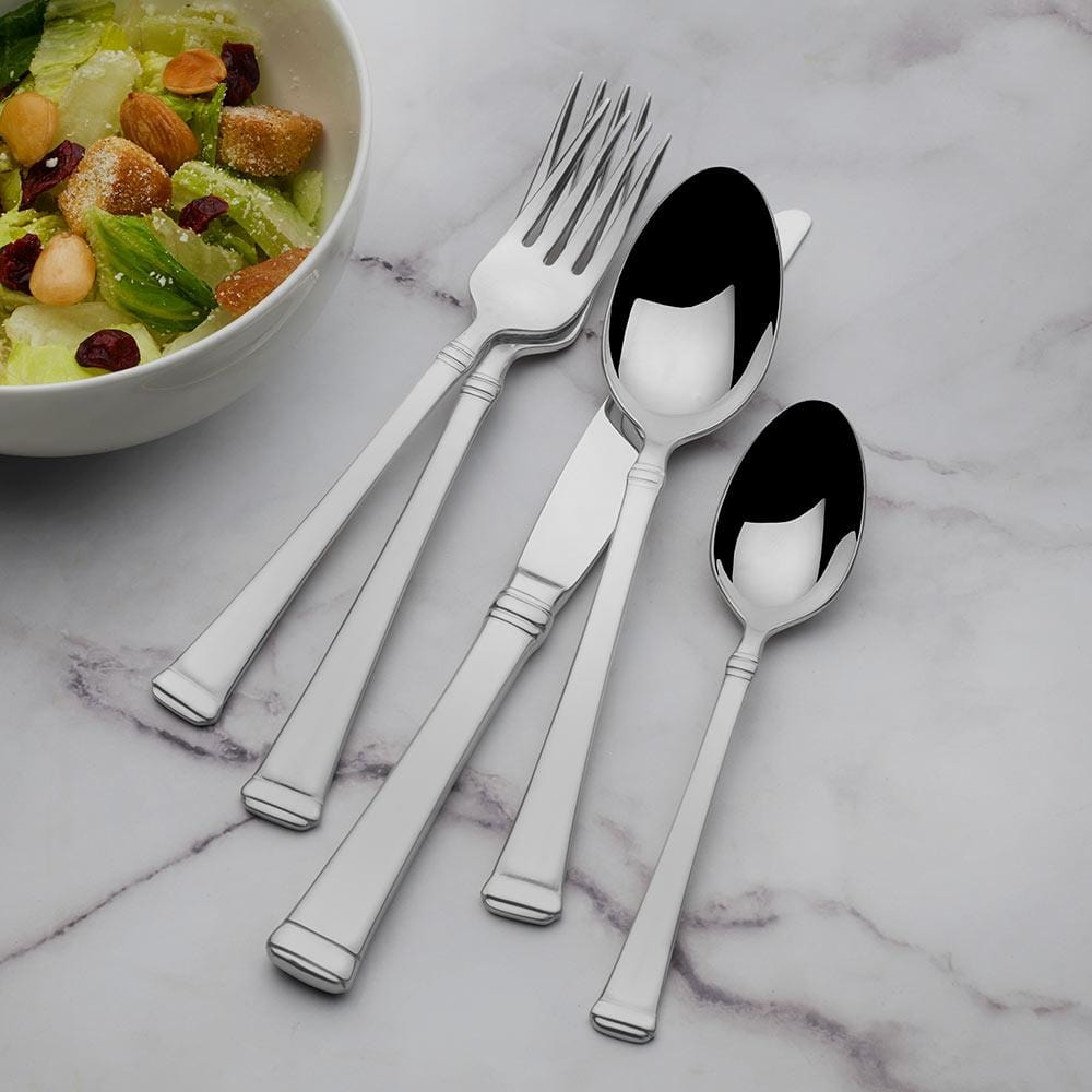 Premium Harmony 65-Piece Stainless Steel Flatware Set - Service for 12 - Elegant Cutlery for Dinner Parties, Weddings & Formal Dining