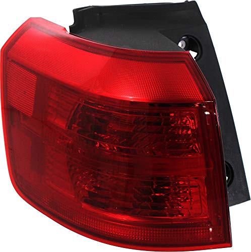 Evan Fischer Replacement Tail Light Assembly Set of 2 - Compatible with 2010-2017 GMC Terrain | CAPA Certified | Halogen with Bulbs | Driver & Passenger Side | Perfect for Night Driving & Vehicle Safety