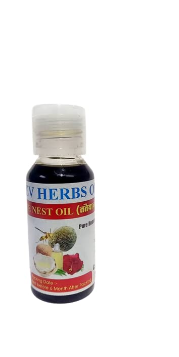 Mahadev Herbs of India Pure Yellow Bee Nest Hair Oil - 100% Natural & Premium Beehive Oil for Hair Growth & Scalp Care | 60ml | Ayurvedic Treatment for Dry Hair, Dandruff & Hair Fall | Perfect for Daily Hair Massage & Nourishment