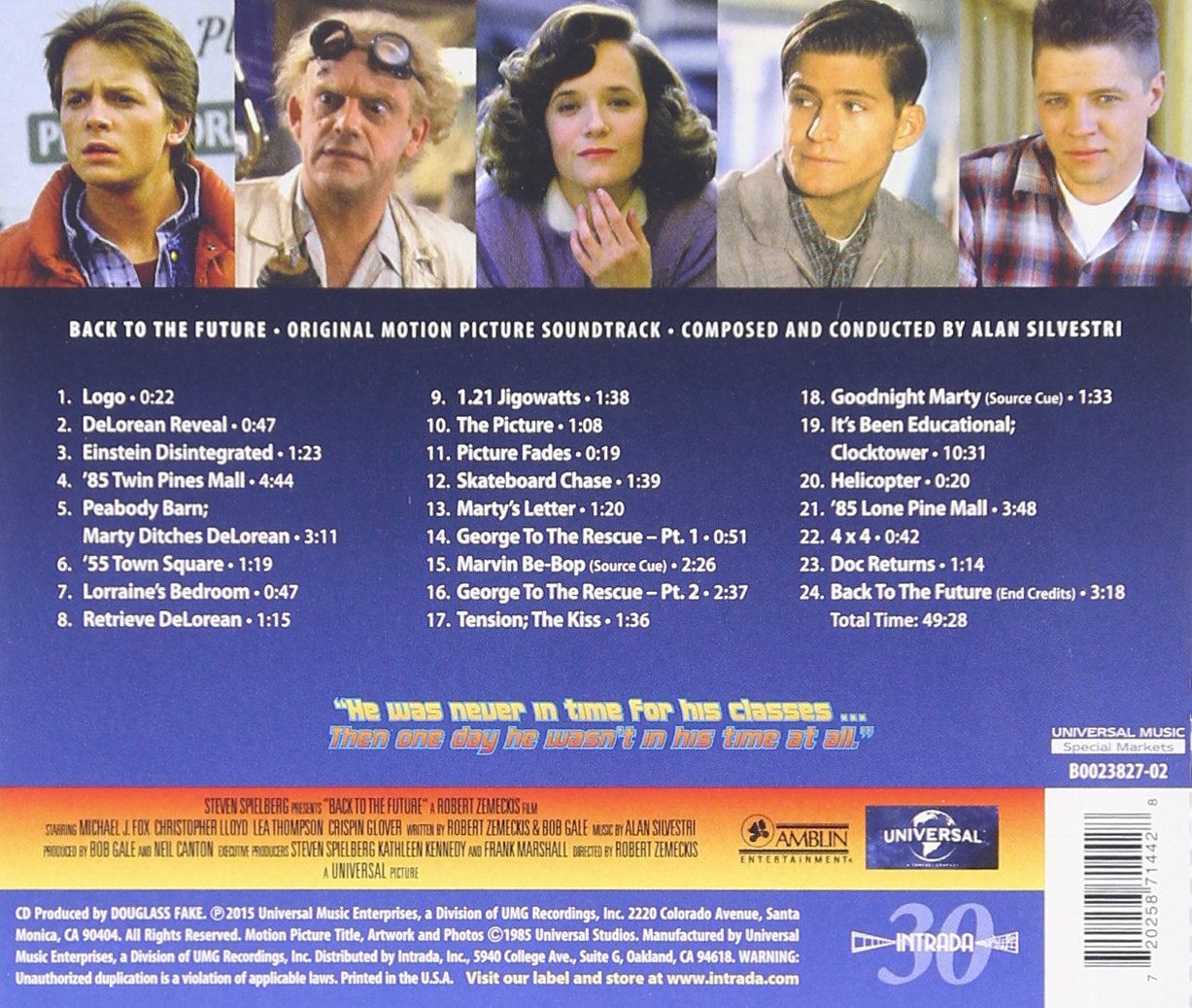 Back to the Future Original Motion Picture Soundtrack - Iconic 80s Movie Music for Parties, Nostalgia & Film Fans