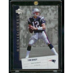 2006 Upper Deck Rookie Debut Tom Brady #57 New England Patriots Football Card - Mint Condition in Protective Screwdown Case - Perfect for Sports Memorabilia Collection and Investment Display