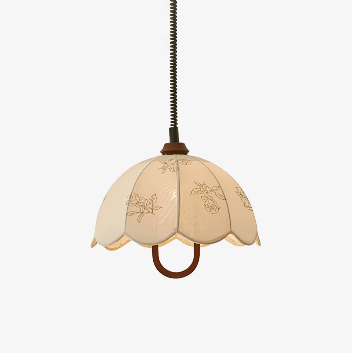 Floral Grace Pendant Lamp - Elegant Floral Design Chandelier for Dining Room, Bedroom & Living Room Decor - Perfect for Home Lighting and Interior Design