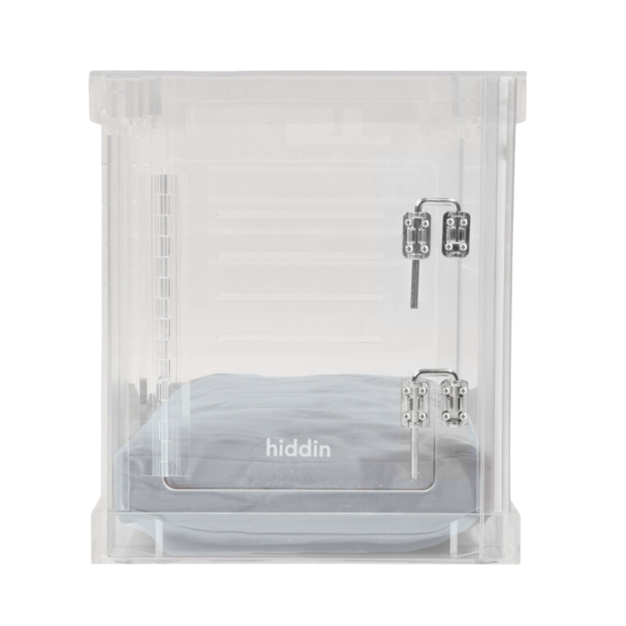 Clear Plastic Dog Crate with Removable Gate - Portable Pet Carrier for Small to Medium Dogs - Perfect for Travel, Training & Home Use