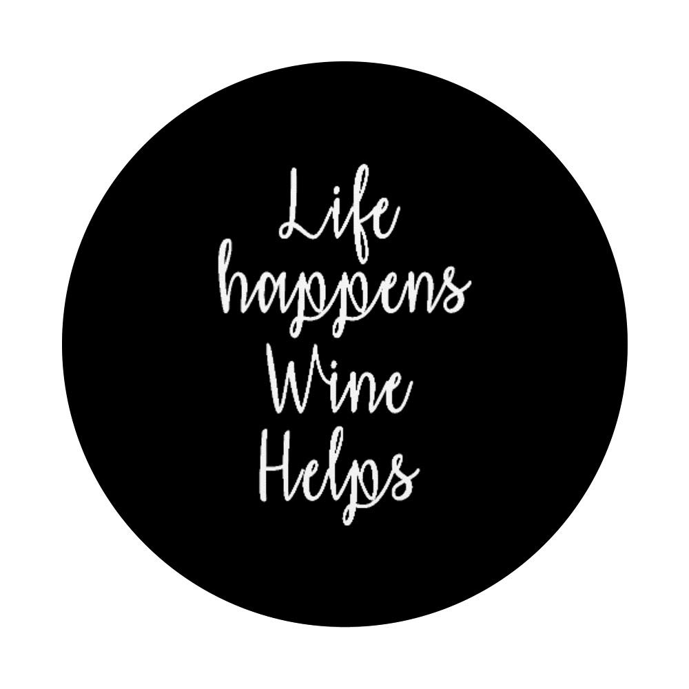 Funny Wine Drinker Gifts for Mom & Aunt - PopSockets PopGrip Swappable Phone & Tablet Grip - Perfect for Wine Lovers, Birthday Presents & Party Favors