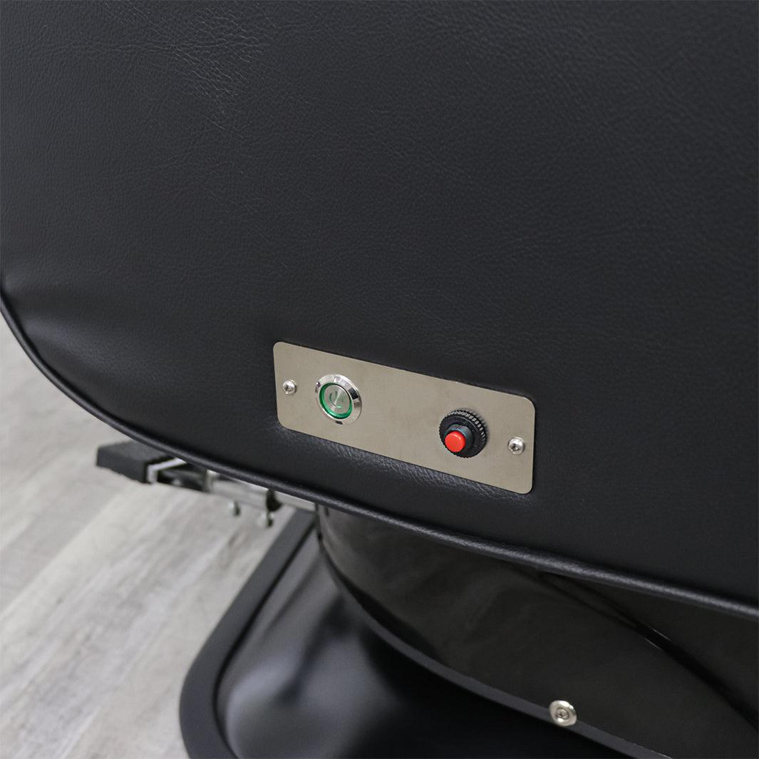 EVANDER Professional Electric Barber Chair for Salon & Home Use - Adjustable Hydraulic Styling Chair with Smooth Recline & Swivel - Perfect for Haircuts, Shaves & Styling