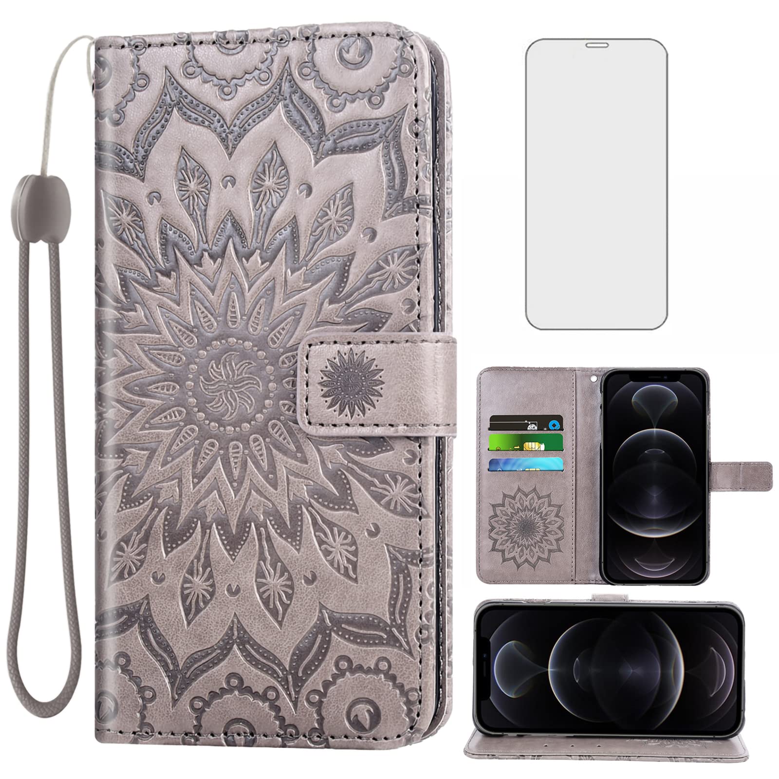 Premium Slim Leather Wallet Case for iPhone 12 Mini 5.4
