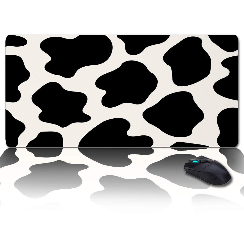 35x15INCH Oversized Waterproof Desk Pad - Soft Office Desk Mat for Writing, Gaming & Work - Black Non-Slip Mouse Keyboard Protector Mat | Perfect for Home Office, Gaming Setup & Workspace Protection