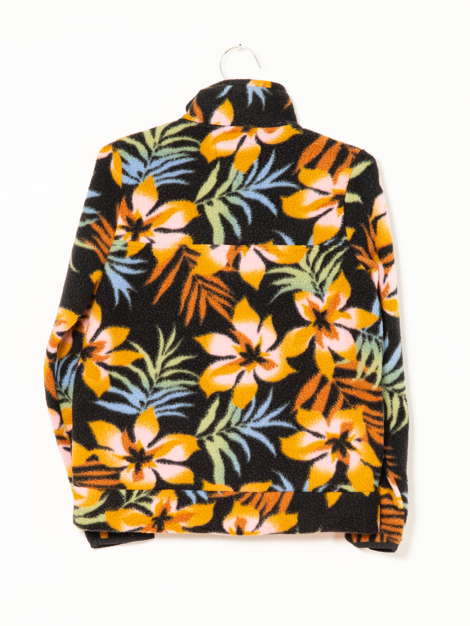 BILLABONG BOUNDARY MOCK 1/2 ZIP PULLOVER - ALL OVER FLOWER PRINT - WOMEN'S LIGHTWEIGHT FLEECE TOP - CLEARANCE SALE - Perfect for Hiking, Yoga & Casual Wear