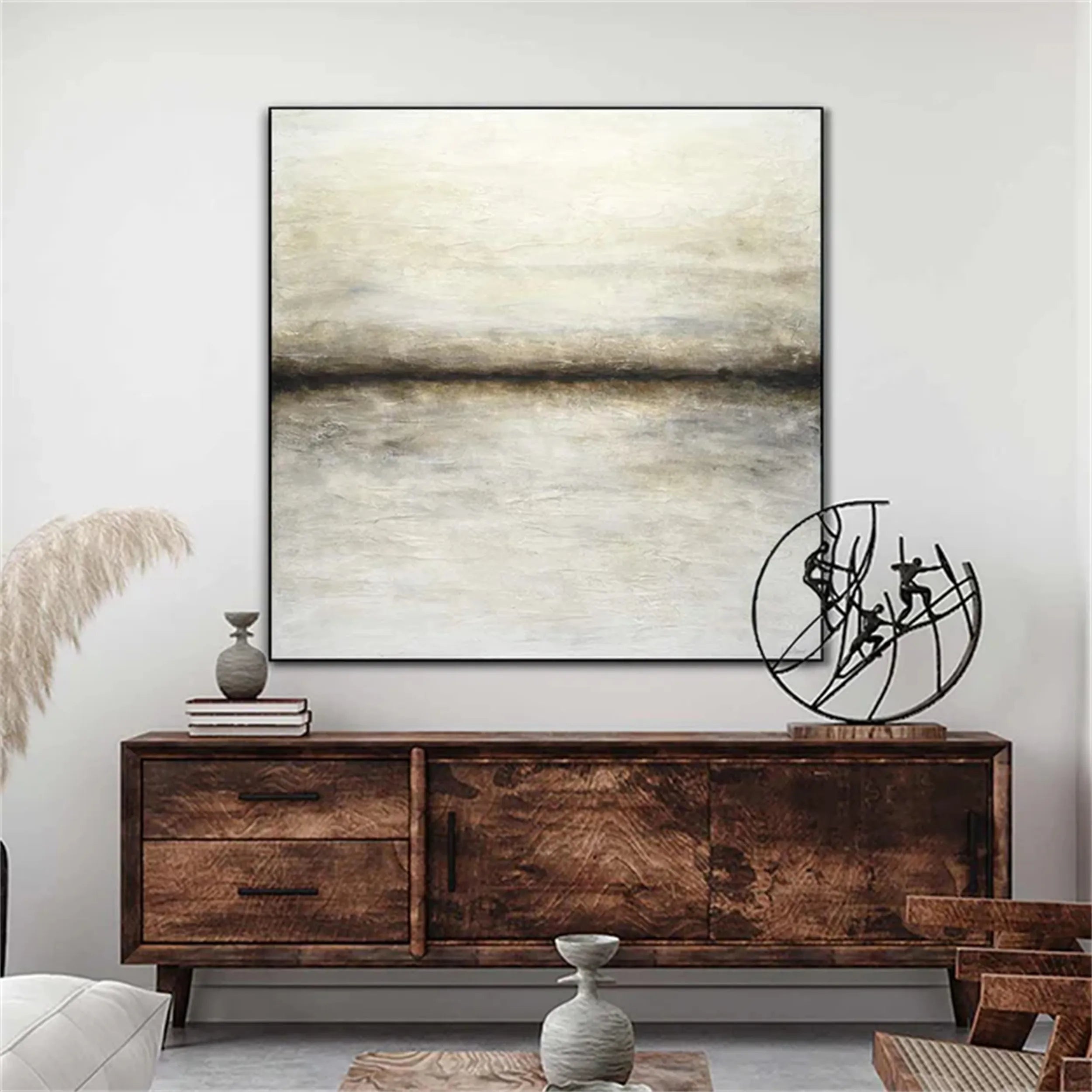 Abstract Painting #AB 113 - Modern Wall Art for Living Room, Bedroom & Office Decor | Large Canvas Artwork for Home & Commercial Spaces
