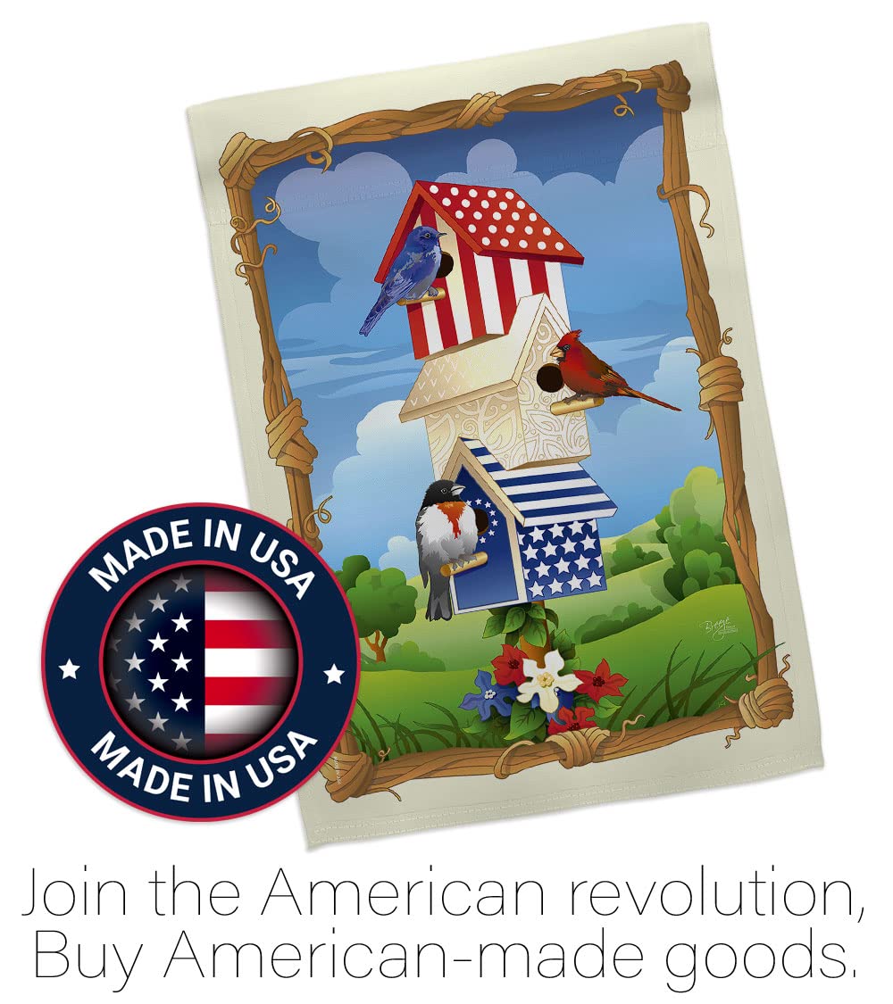 Patriotic Birdhouse Flag Set - 28