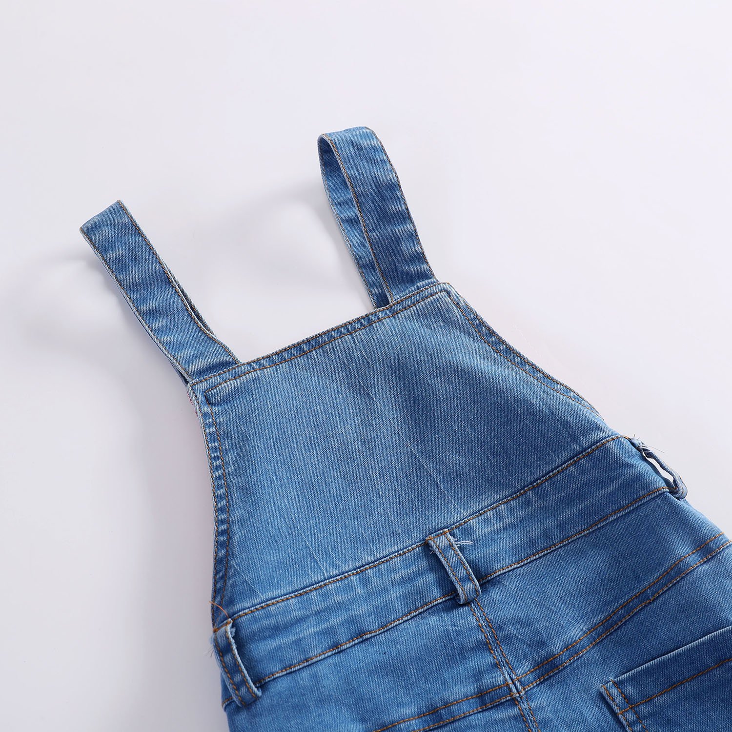 KIDSCOOL SPACE Light Blue Denim Overalls for Baby & Toddler Boys Girls - Durable Jean Workwear Dungarees for Playtime, Outdoor Adventures & Casual Wear