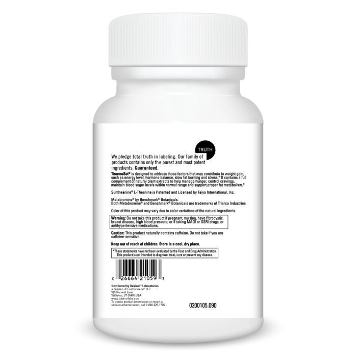 Davinci Labs ThermoSet® 90 Capsules - High Potency Thermogenic Weight Management Supplement for Men & Women - Boost Metabolism & Energy for Workouts & Active Lifestyle