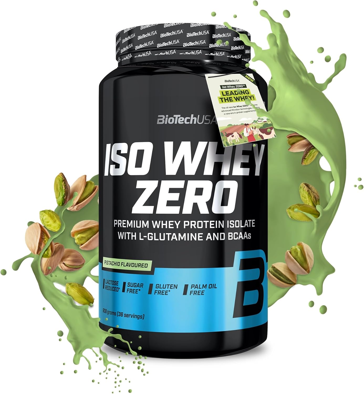 BioTechUSA Iso Whey Zero 908g - Premium Zero Carb Whey Protein Powder for Muscle Recovery & Growth - Ideal for Post-Workout, Gym & Fitness Enthusiasts