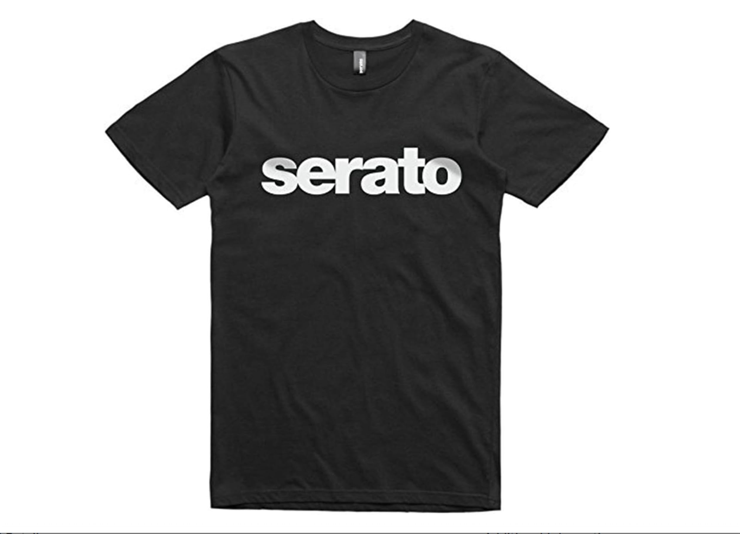 Serato Logo T-Shirt - Black Cotton Tee with White Brand Logo | DJ & Music Festival Apparel for Men & Women