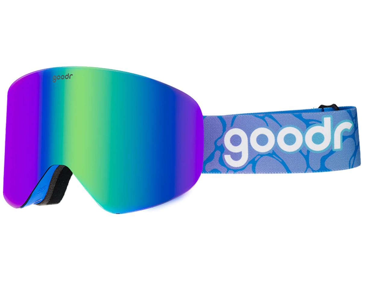 Goodr Cold Blooded Lodge Lizard Sunglasses - Polarized UV Protection for Running, Hiking & Outdoor Adventures