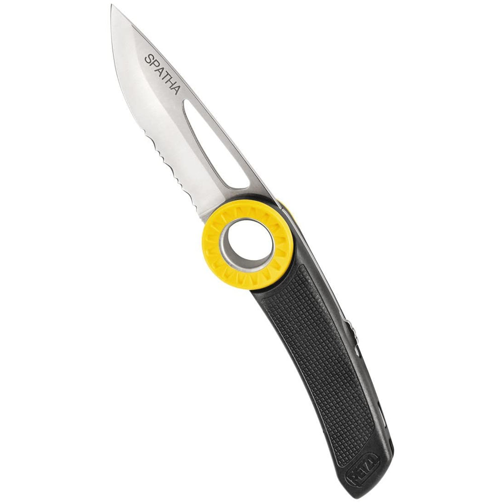 Petzl Spatha Knife - Lightweight Outdoor Climbing Knife for Hiking, Camping & Survival Gear | Durable Stainless Steel Blade for Rope Cutting & Emergency Use