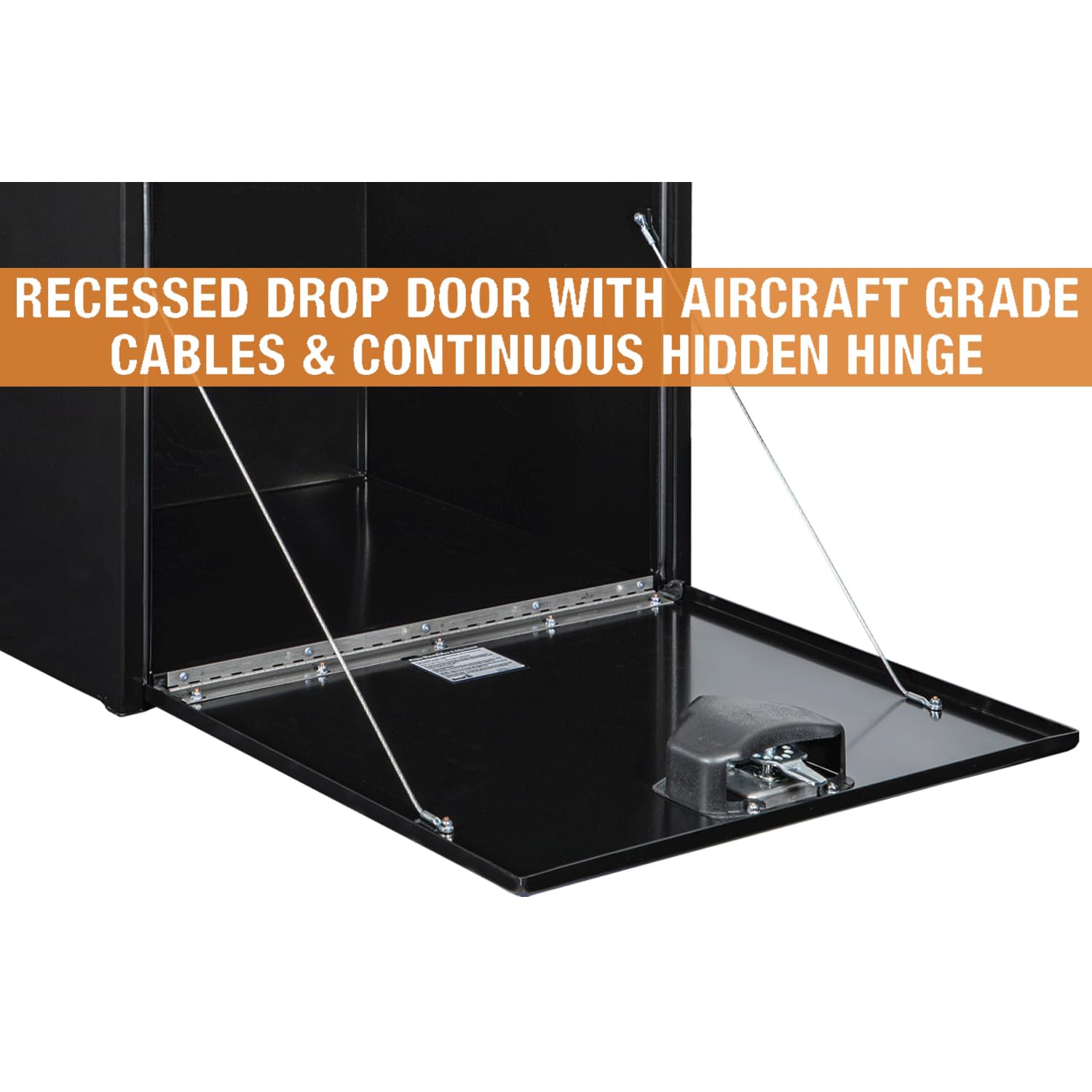 Buyers Products 1704303 Black Steel Underbody Truck Tool Box with Lockable T-Handle Latch | 24x24x30 Inch | Made in USA | Heavy-Duty Pickup Truck Storage Box for Tools & Equipment | Perfect for Work Trucks, Construction & Off-Road Use