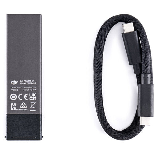 DJI PRO SSD 1TB - High-Speed External Storage for Inspire 3 & Ronin 4D Cameras - Perfect for 4K/8K Video Recording & Professional Filmmaking