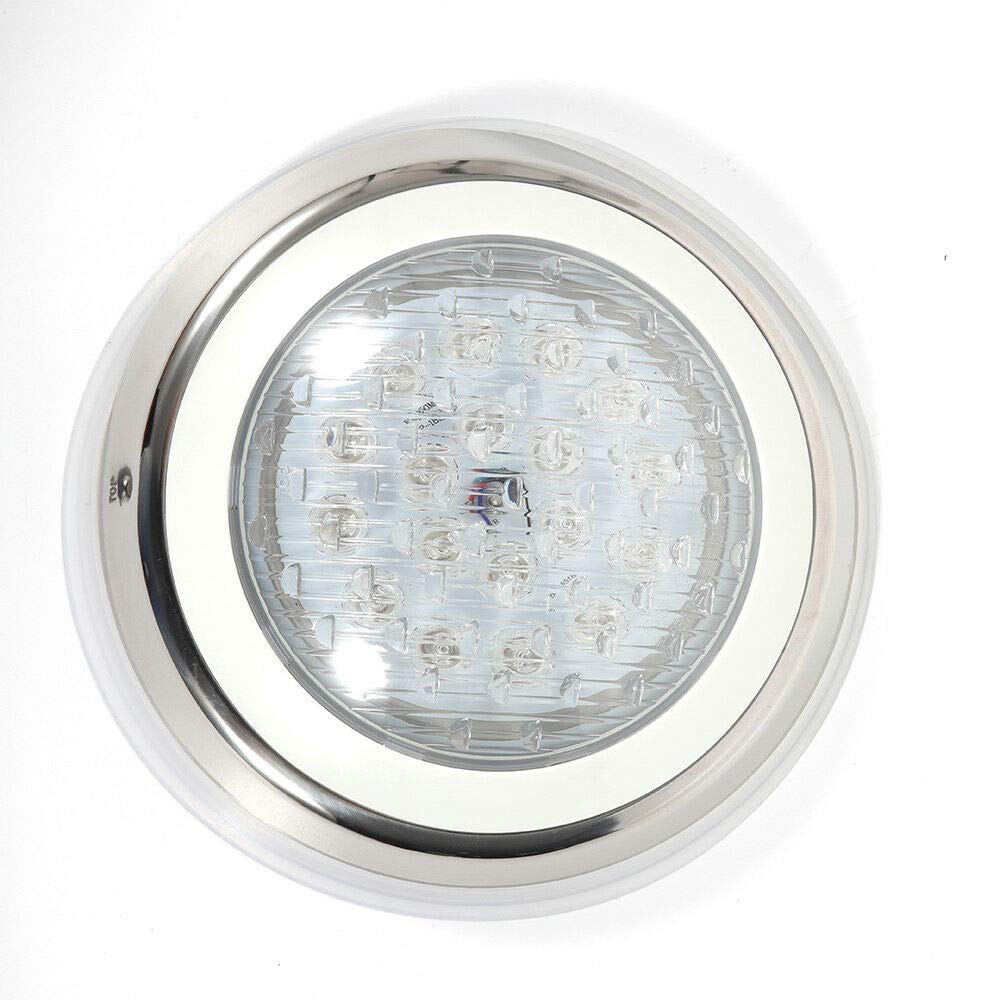 DNYSYSJ 12V RGB Color Changing LED Underwater Pool Light for Inground Swimming Pools - 54W Stainless Steel & PC Replacement Bulb with Remote Control | Perfect for Night Swimming, Pool Parties & Backyard Decor