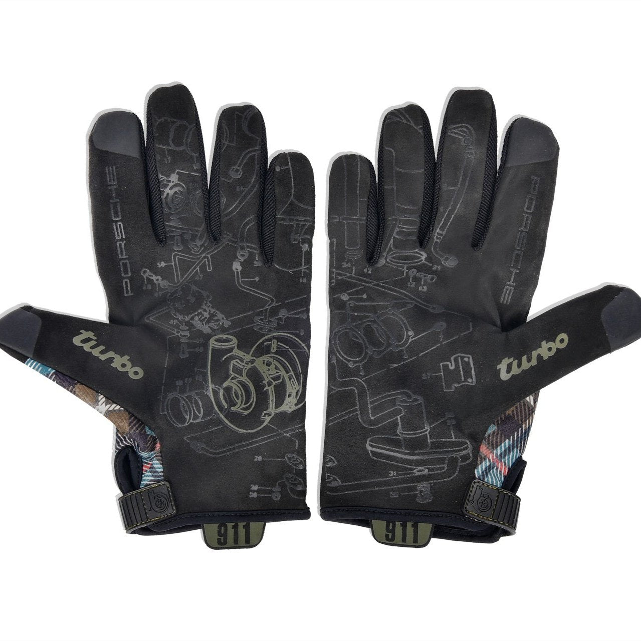Porsche 911 Turbo 50th Anniversary Edition Assembly Gloves - Premium Dress Mackenzie Work Gloves for Car Enthusiasts & Mechanics - Perfect for Porsche Restoration, DIY Projects & Automotive Maintenance