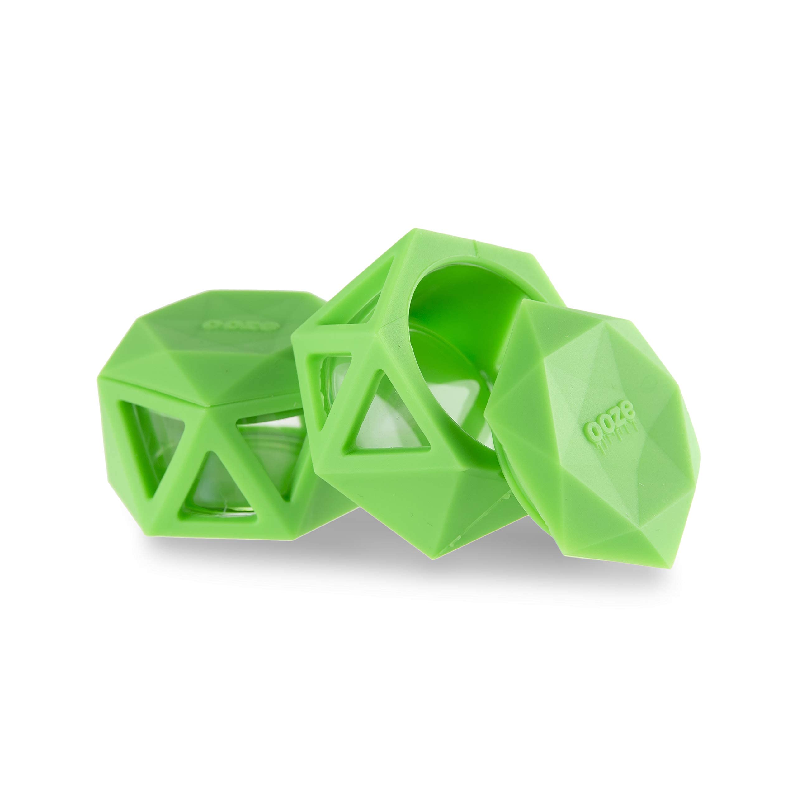 Ooze Geode Silicone Glass Wax Container Set - 10mL 12-Pack (1.6