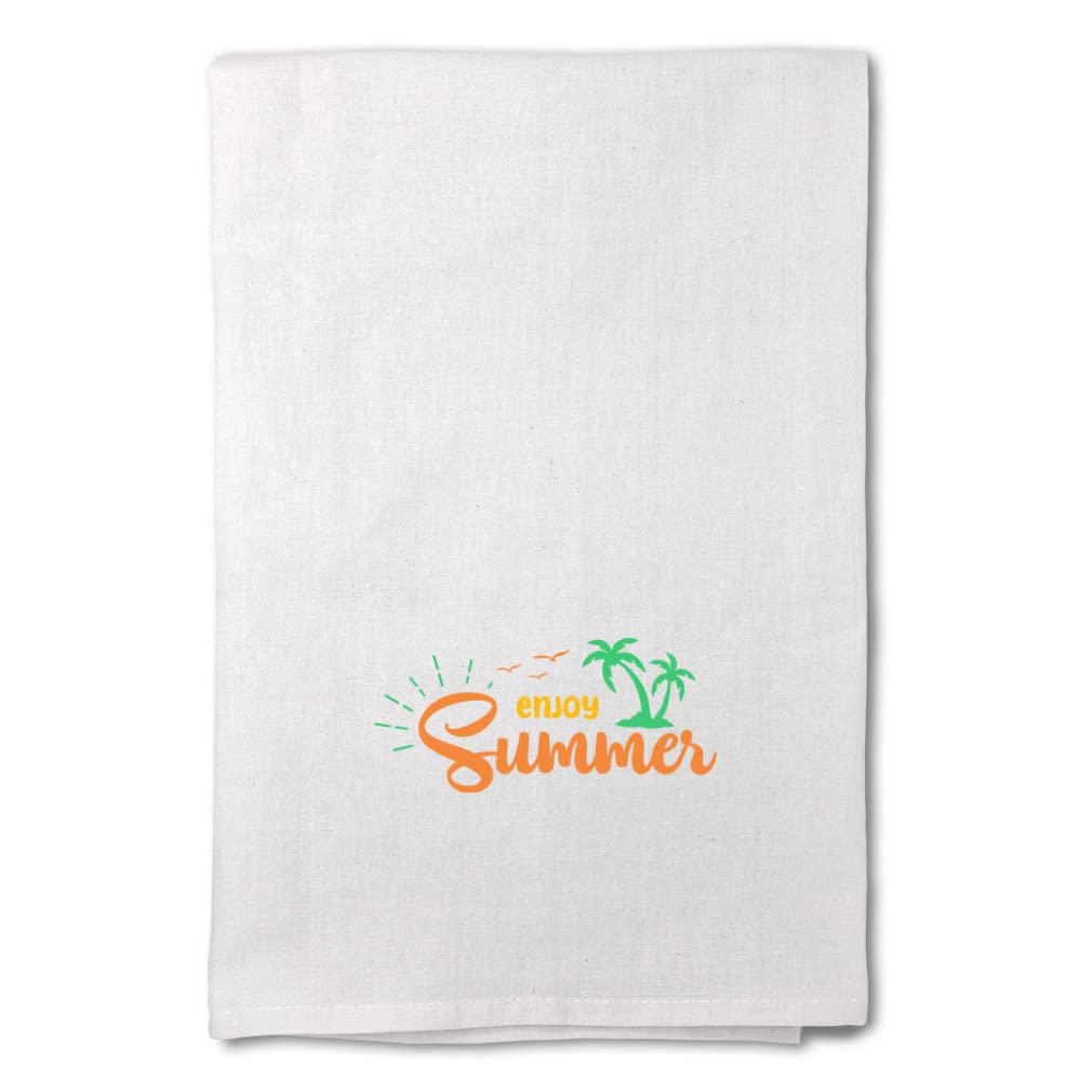 **Mother's Day Kitchen Towels - Flour Print Dish Towels for Holiday Decor, Summer Cleaning & Vacation - Soft & Absorbent Cotton Dishcloths for Cooking, Baking & Home Decor**